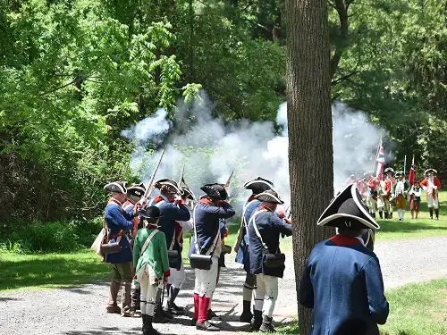Image of American Revolution re-enactors, Wethersfield, CT