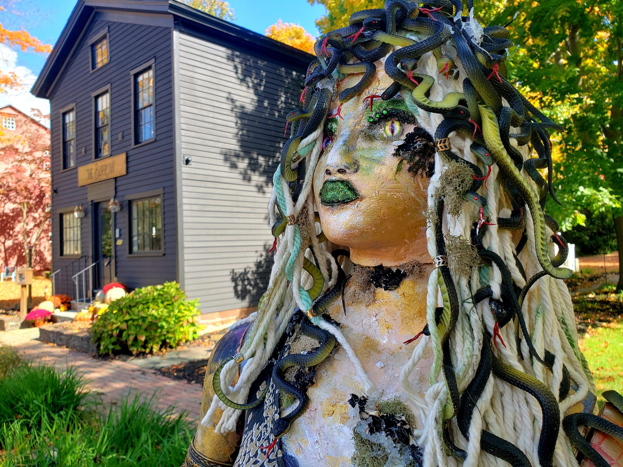Image of Scarecrows Along Main Event, Wethersfield CT
